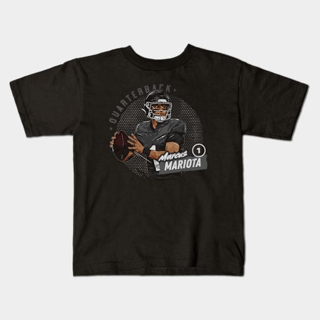 Marcus Mariota Atlanta Dots Kids T-Shirt by caravalo